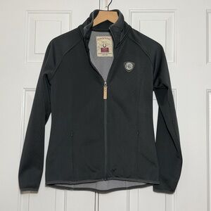 Horseware Ireland Dark Gray Softshell Fleece Lined Zip Jacket Small